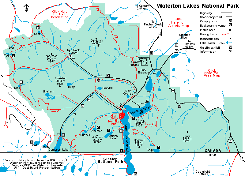 canadian lakes map